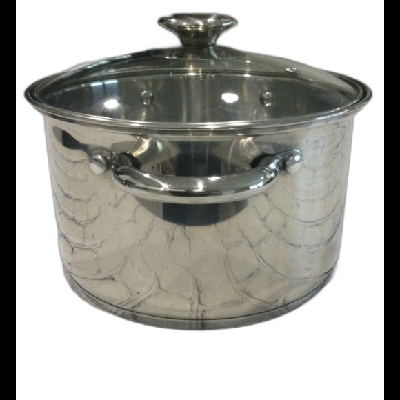 Chefmate Stainless Steel Pot with Glass Lid. Holds approximately 3 qts. - Picture 3 of 11
